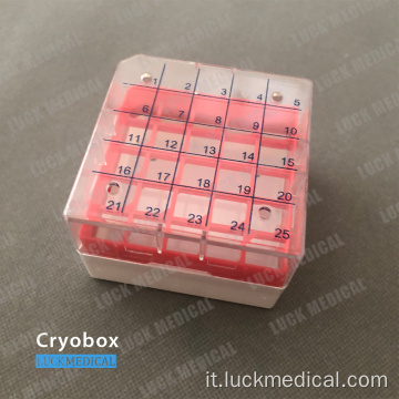 Cryobox per la plastica PC Cryovial Storage